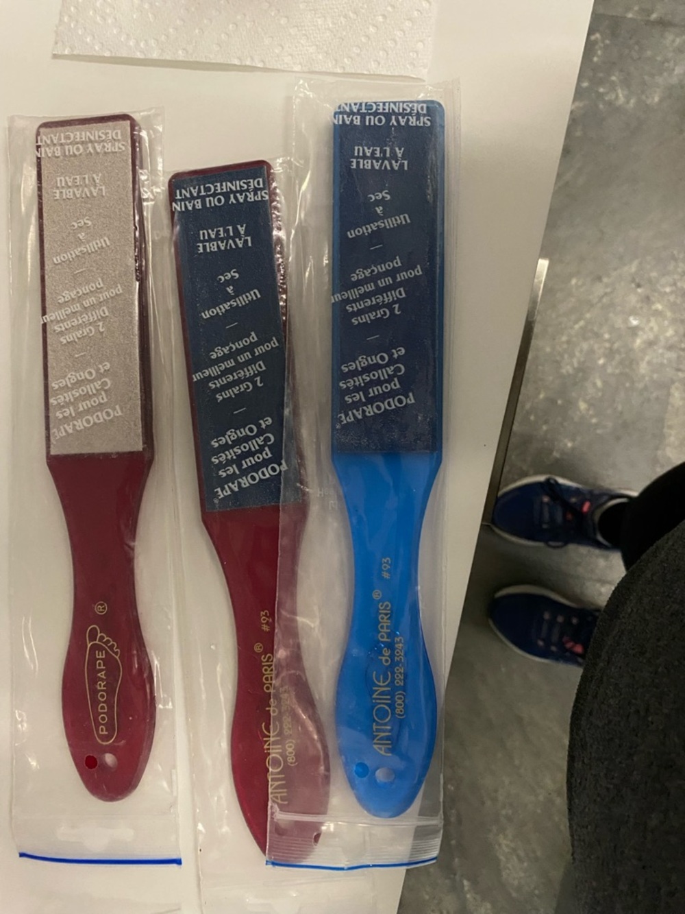 Foot Callus Removers - Red and Blue Professional Foot Files